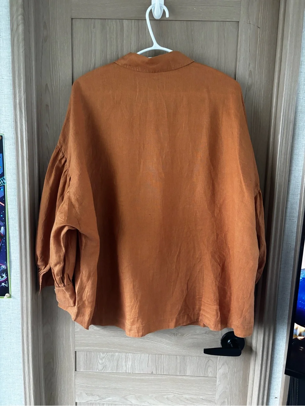 Mersea Voyageur Linen Top Blouse Size XL Lightweight Summer Quiet Luxury - Picture 5 of 5
